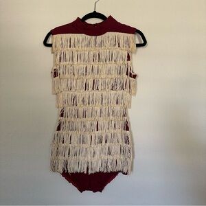 Vintage fringe handmade outfit
